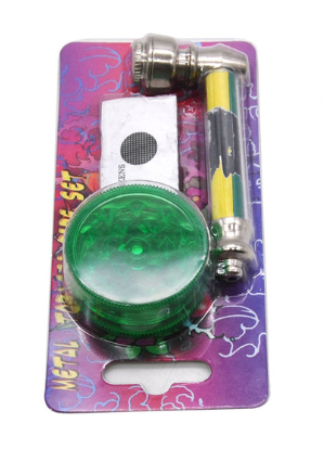 SMOKING SET: PIPETTA E GRINDER
