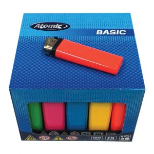 Accendino Atomic basic colours 50 p.zzi