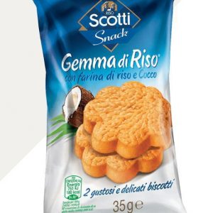 RISO SCOTTI BISCOTTI GEMME DI RISO COCCO 30pz 35gr
