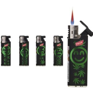 Accendino prof turbo 50pz green faces - slidecap