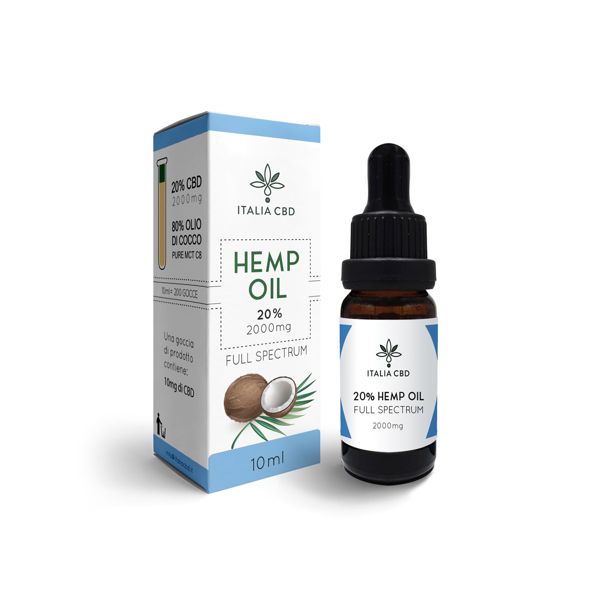 ITALIA CBD OIL COCCO 20% FULL SPECTRUM - 10ml